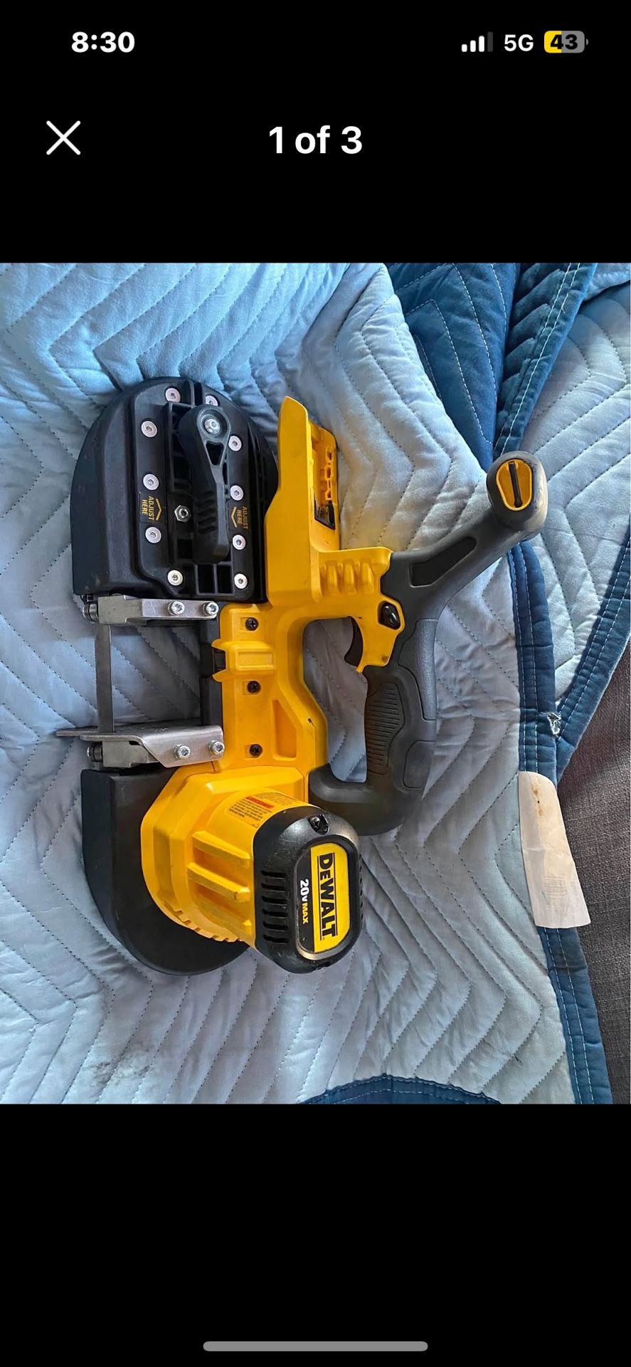 Dewalt 20 V Max Band Saw