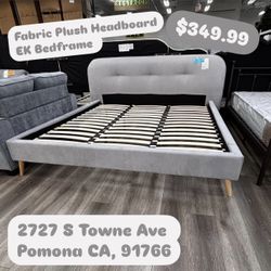 Fabric Plush EK Bedframe 