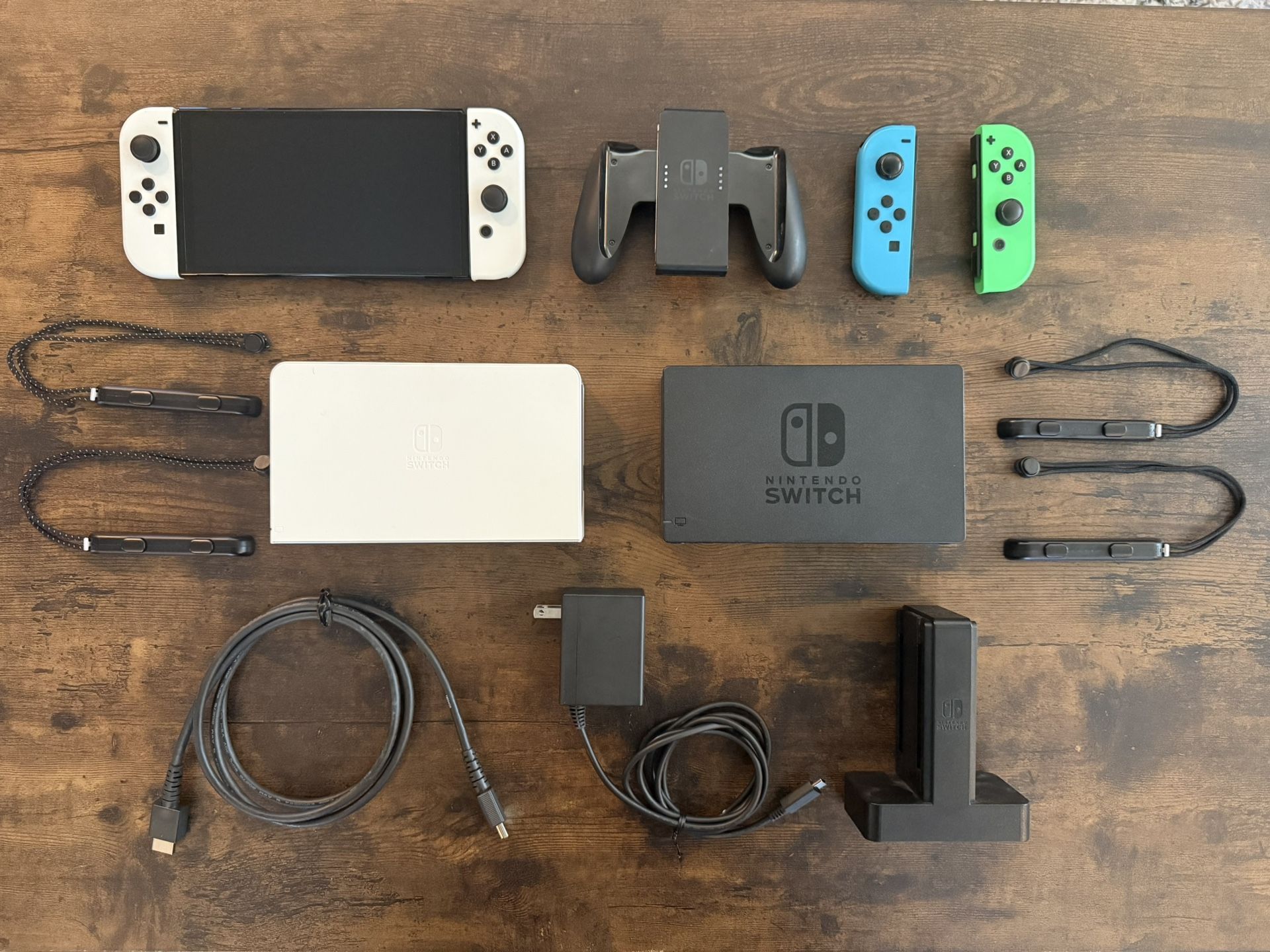 Nintendo Switch OLED (White) + Extras – Excellent Condition!