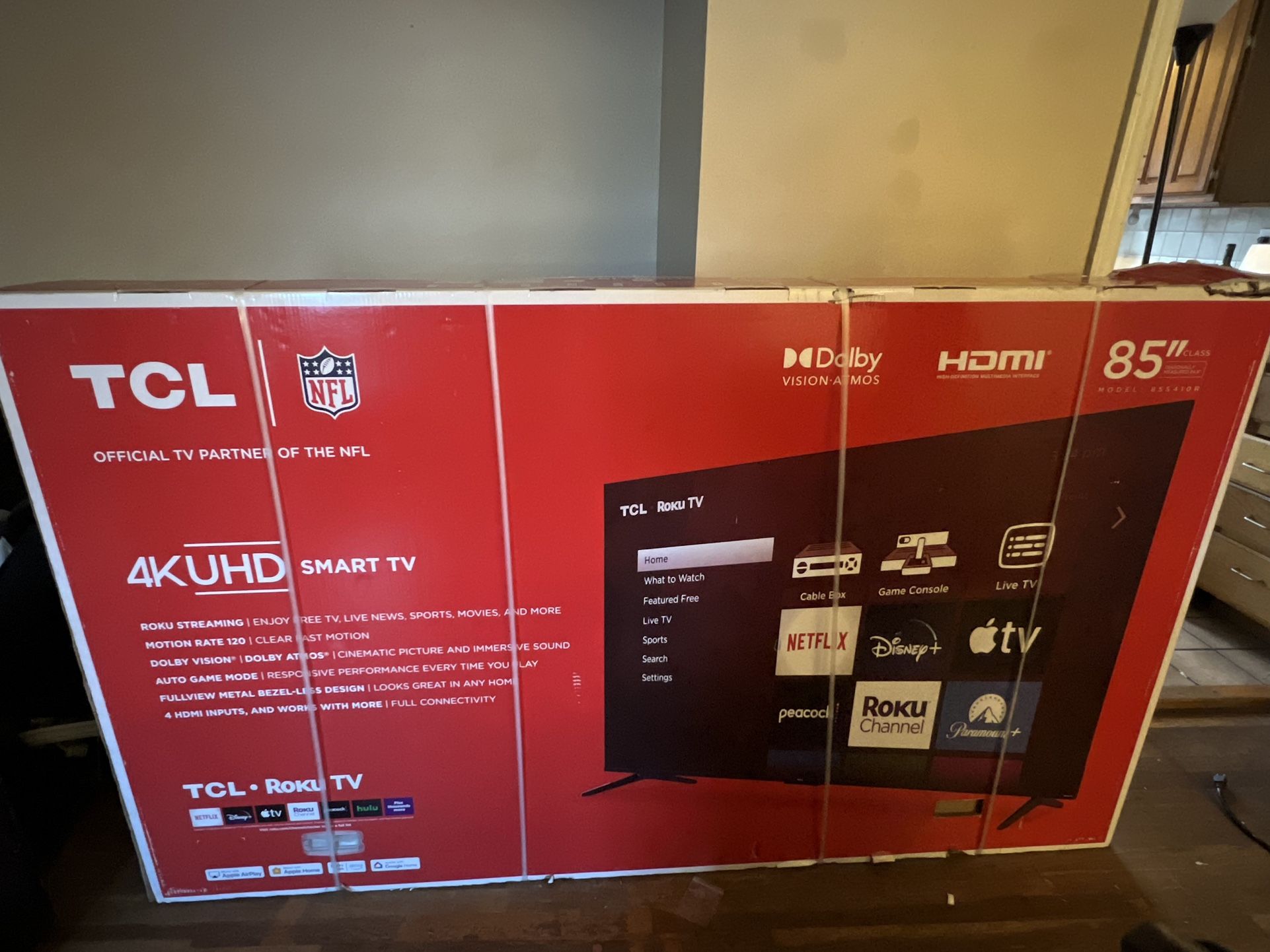 85” Ultra High Definition Roku Smart Tv