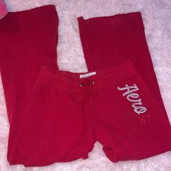 Aeropostale Flared Red Sweatpants