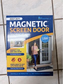 Magnetic screen door