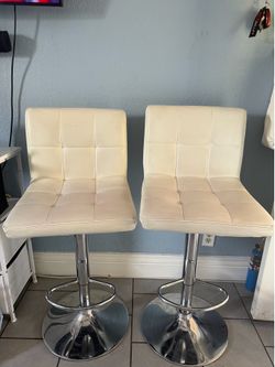 Faux leather barstools