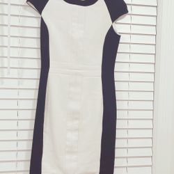 ZARA Classic Black/White Dress, size XS/S