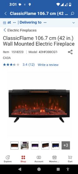 Electric Fireplace 42inch