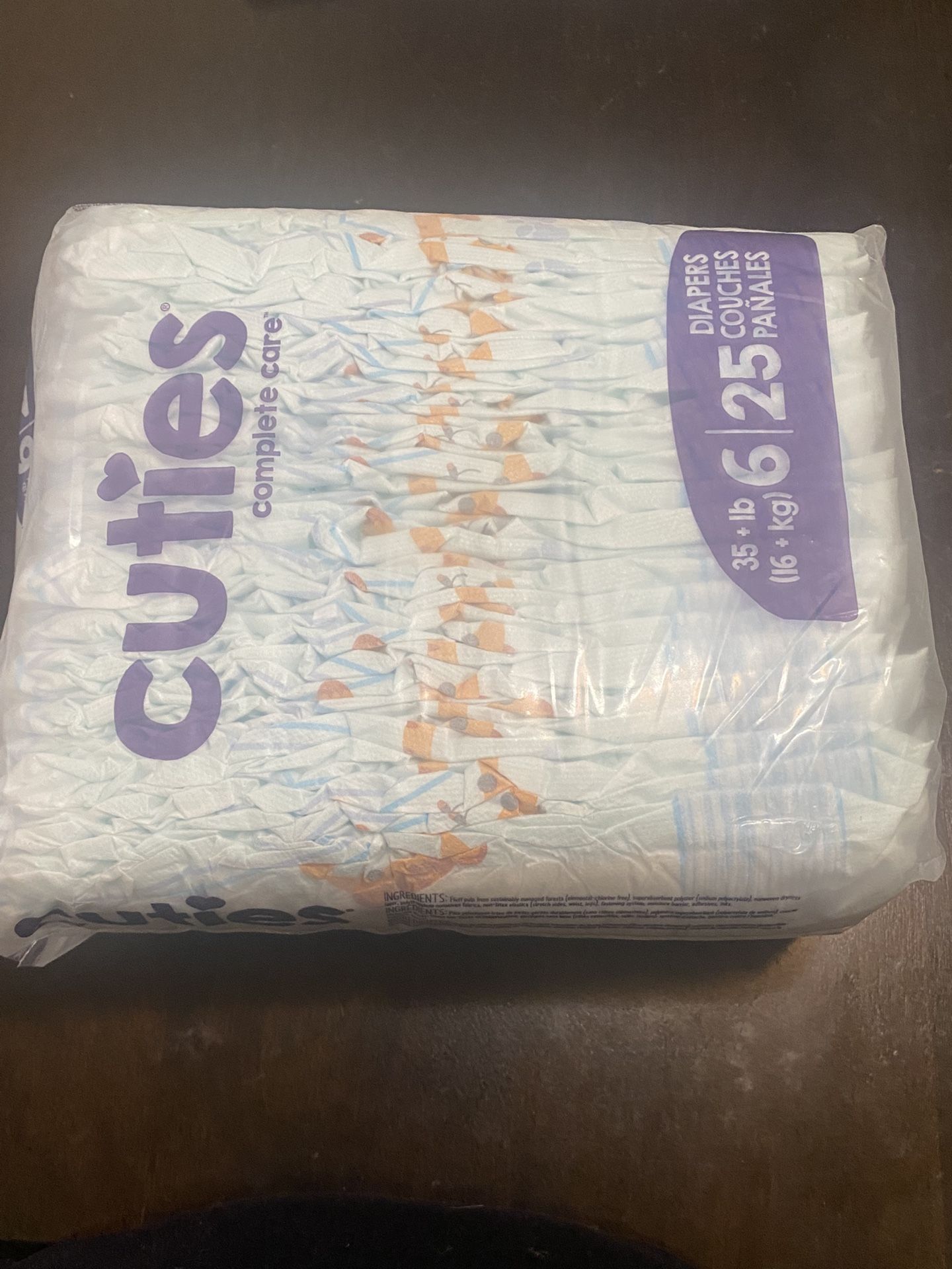 Cutties Pampers Size 6