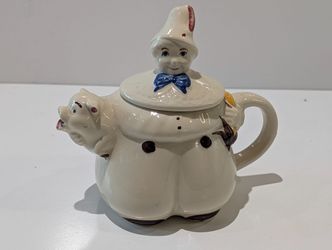 Vintage Shawnee Pottery Tom The Piper’s Son Figural Ceramic Teapot USA