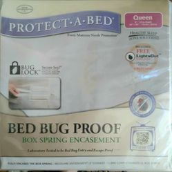 NEW Protect A Bed Queen Allergy And Critter Box Spring Encasement 
