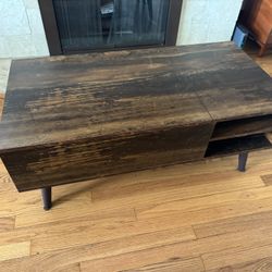 Table With Fold Up Shelf