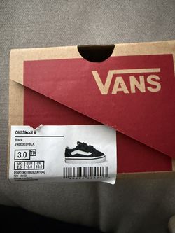 Baby Vans Black And White Size 3.0 Brand New