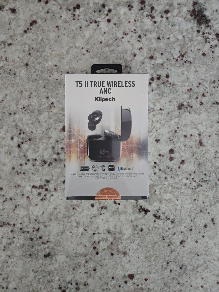 Brand new Klipsch T5 II True Wireless ANC Earphones