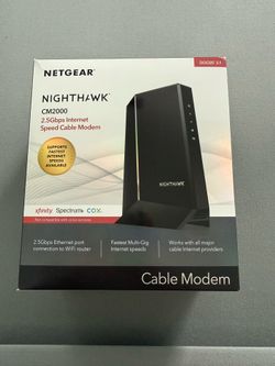 NETGEAR Nighthawk CM2000 DOCSIS 3.1 Cable Modem – 2.5Gbps – Excellent Condition