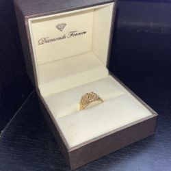14k Gold Nugget Ring 