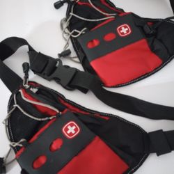 2 Fanny Packs (Swiss Army / Red Cross Design?)