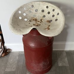 Tractor Seat Milk Jug Stool