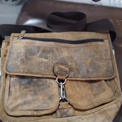 M.Julian Wilson Leather messenger bag