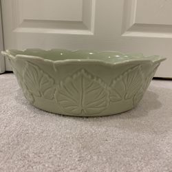 Large Haeger Lily Pad Bowl