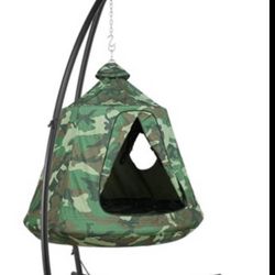 Camouflage Sensory Swing Pod Hanging Tent Canopy Egg Chair