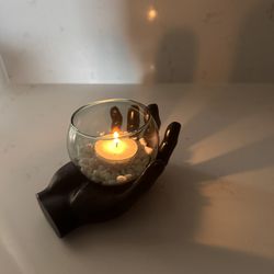 3 Unique Candle Holders + About 40 Candles 