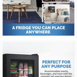 ✨Open Box✨🤩Mini Glass-Door Refrigerator 🤩✨Pickup only✨