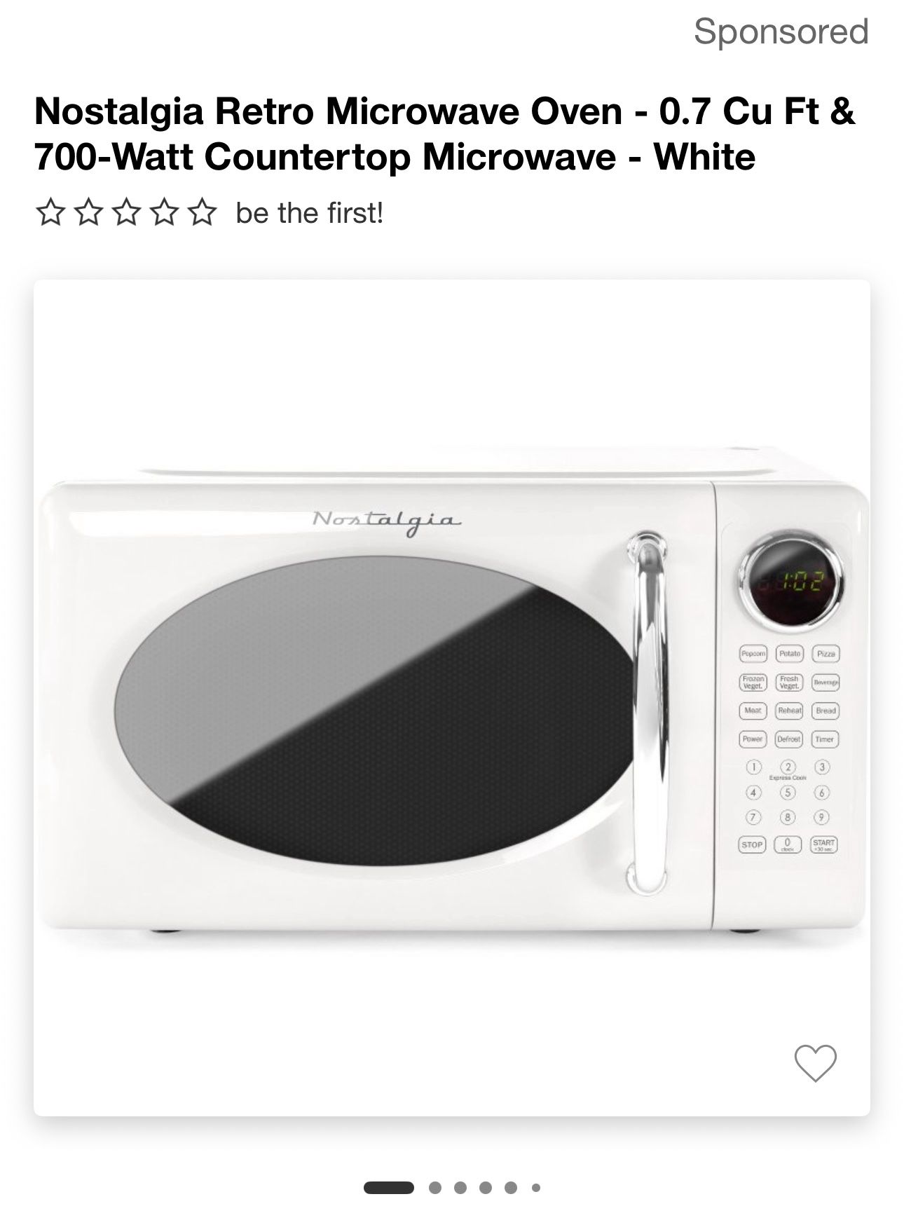 Nostalgia Retro Microwave