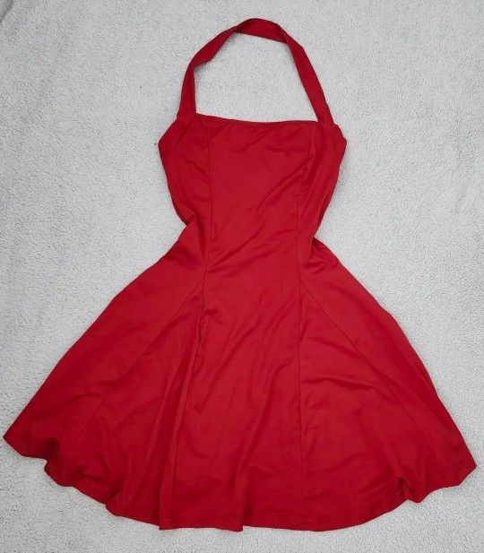 ✅️ Red Backless A Line Fit & Flare Dress• Size S• New Condition• $15firm