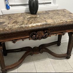 Ashley Marble Top Console Table