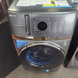 Profile 4.8 cu. ft. Smart UltraFast Electric Washer & Dryer Combo in Carbon Graphite with Ventless Heat Pump Technology