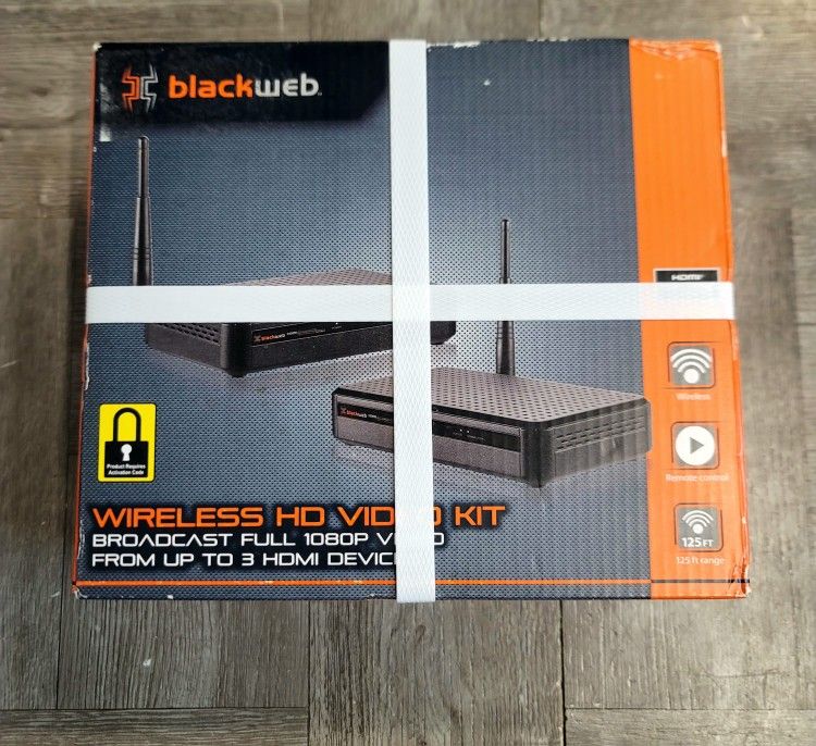 Blackweb BWC17AV001 Wireless Digital Wireless Transmitter/Receiver (BRAND NEW FACTORY SEALED)