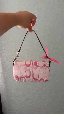 Coach Pink Signature Mini Bag