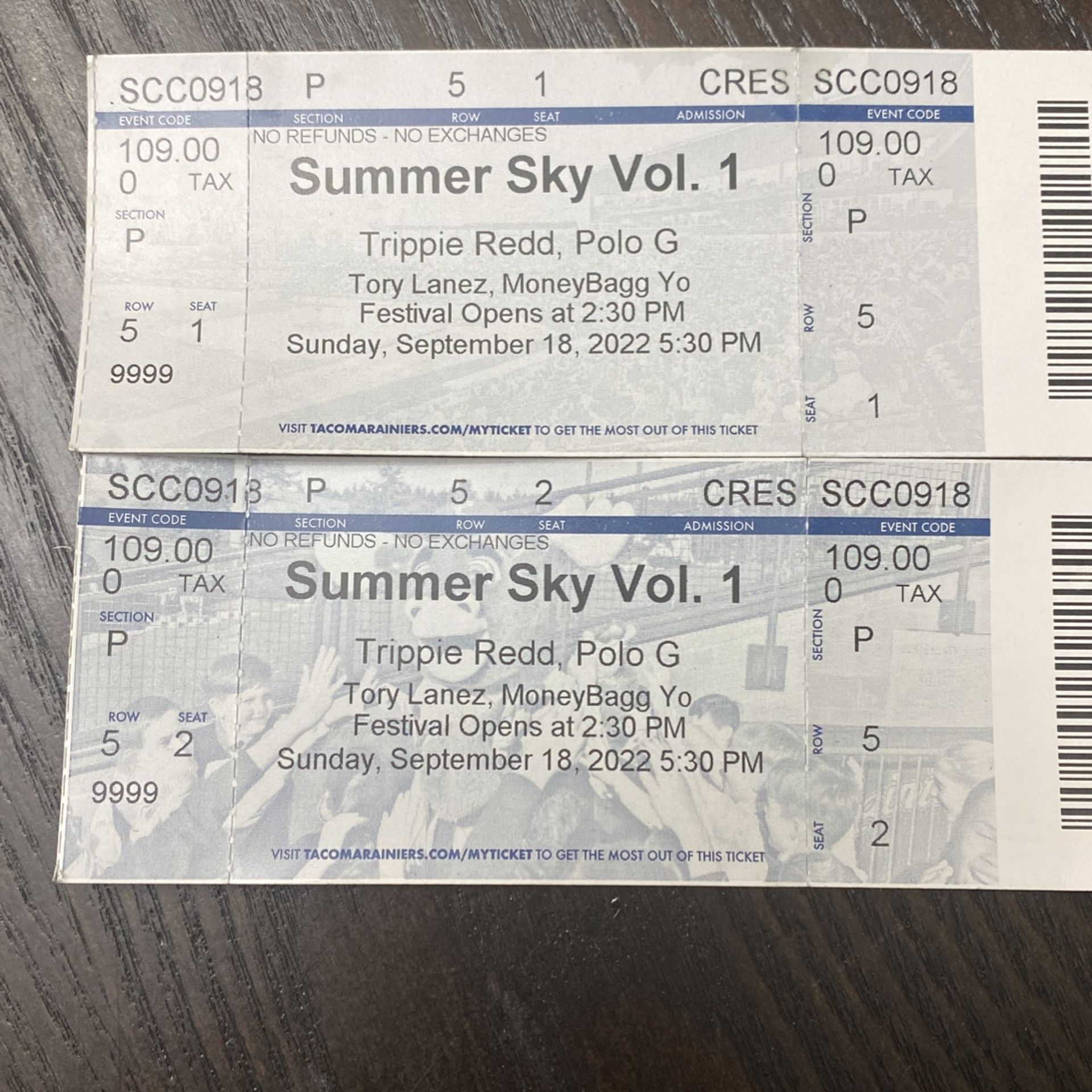 Concert Tickets Summer Sky Vol.1