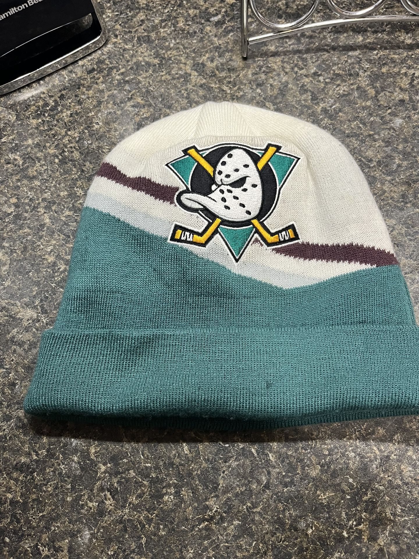 Mitchell & Ness Anaheim Mighty Ducks Winter Beanie