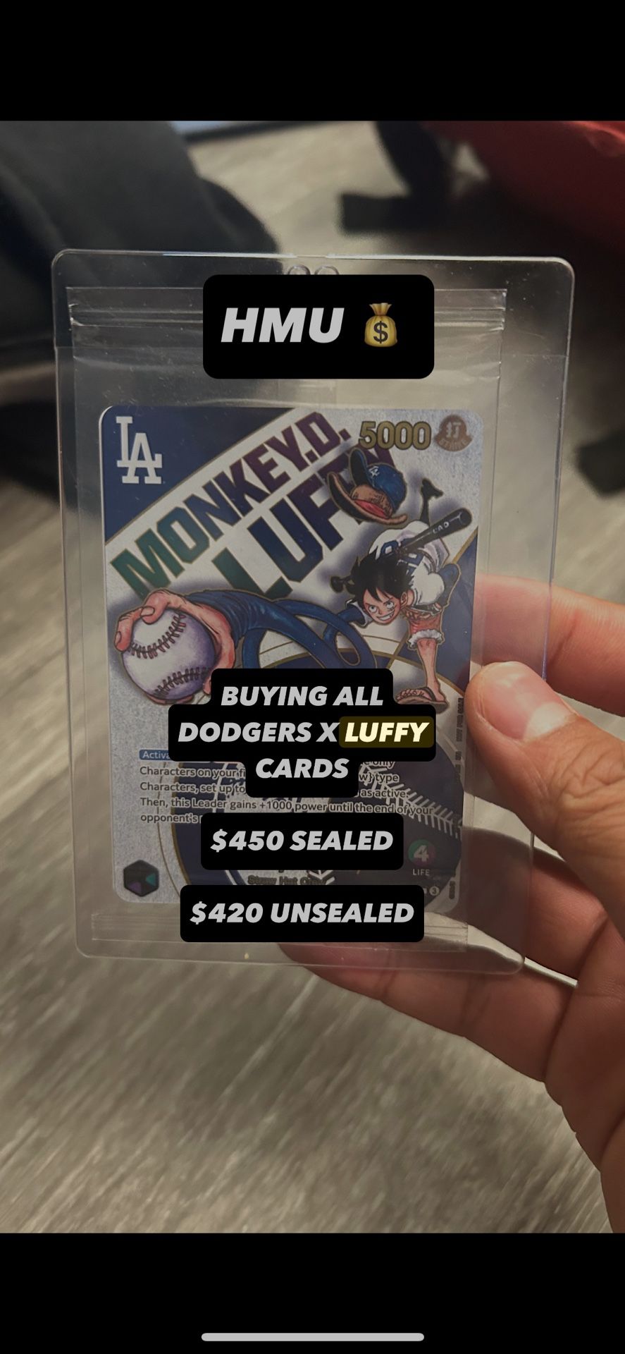 WTB DODGERS X LUFFY PROMO