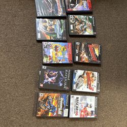 PS2 Empty Case & Manual Lot of 10 - NO DISCS - Simpsons Hit & Run Burnout NFS