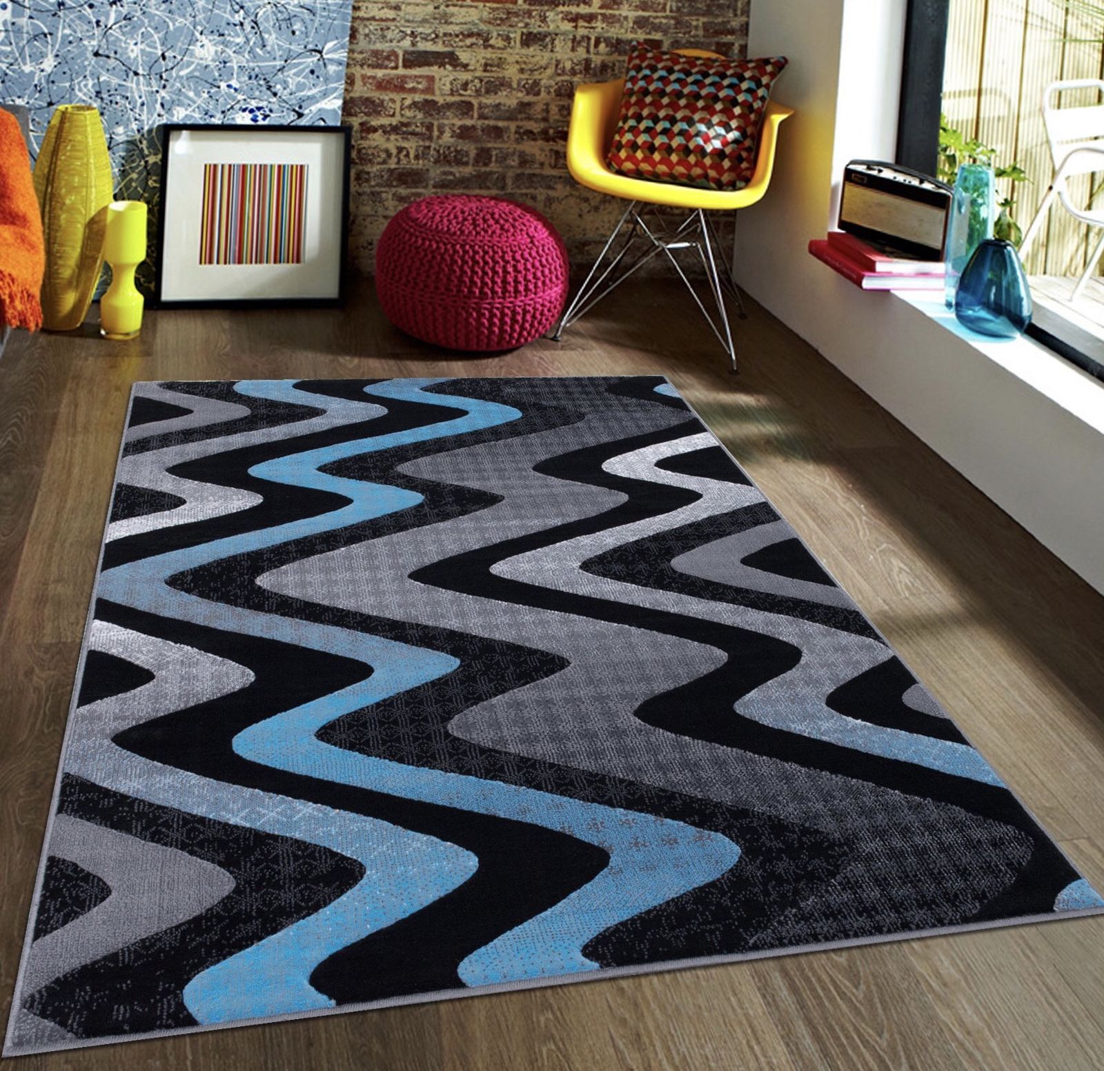 Modern Design Area Rug brand New High Pile Quality