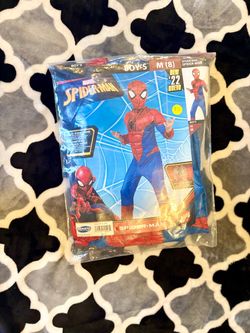 Spiderman Boys Padded Costume Size M(8) New