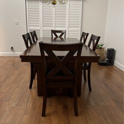 Dining Table Set With Six Chairs