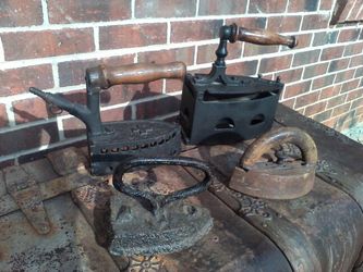 Antique iron set 4 piece