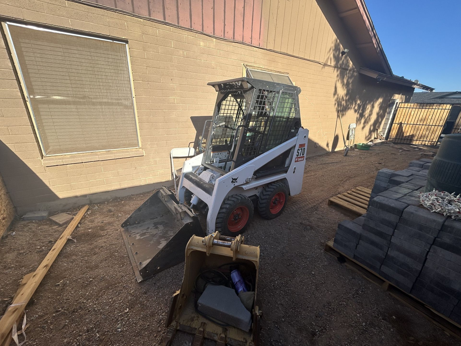 Bobcat S70 And Trailer