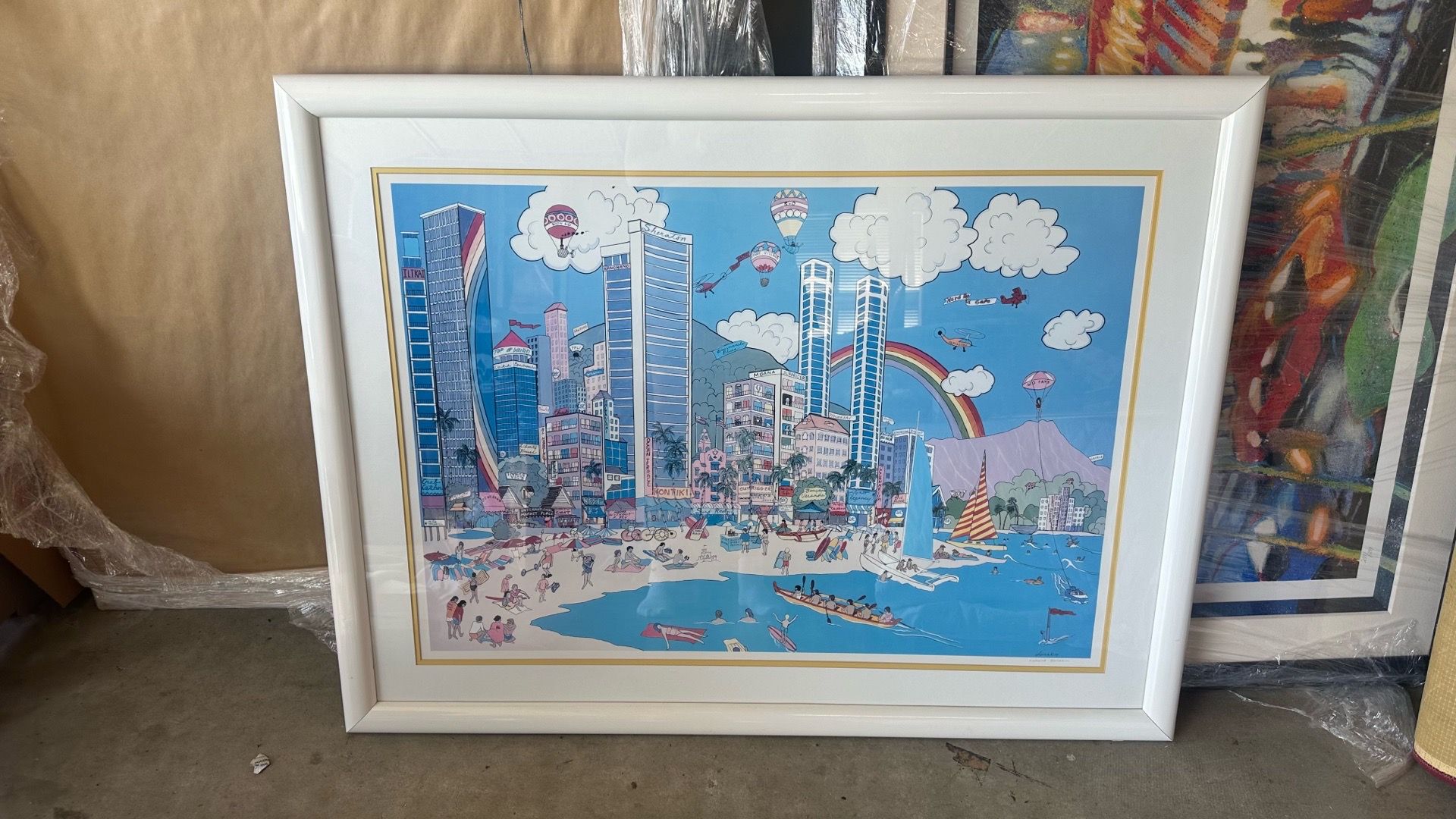 Waikiki print by Richard Danskin