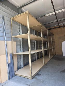 Industrial Racks 48 in W x 30 in D Used Heavy Duty Storage Shelving 4 Tier Delivery Available
