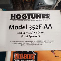Hogtunes speakers for front fairing