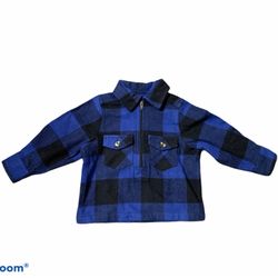 Blue Plaid Lil Hickory Baby Coat 6 Months NWT