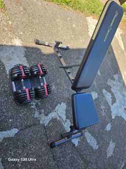 Dumbells Weights And Bench