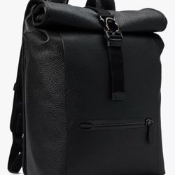 COACH CJ834 Beck Roll Top Backpack Black NWT
