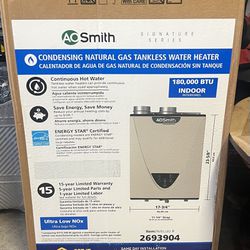 AO SMITH TANKLESS WATER HEATER - BRAND NEW IN FACTORY SEALED BOX