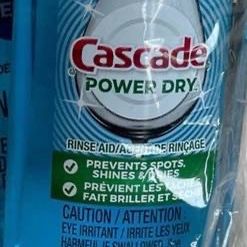 New! 27 Bottles Of  Cascade 3-in-1 Power Dry Rinse Aid 59 ml 2 fl oz