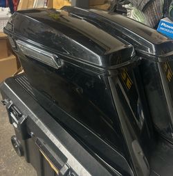 Harley Davidson stretched bags