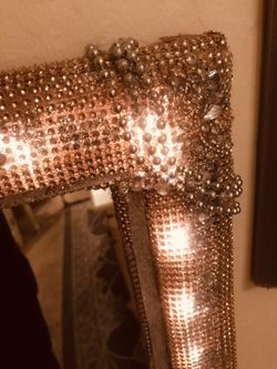 Art Deco Hollywood glam large floor length mirror