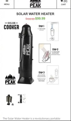 Solar Water Bottle Heater